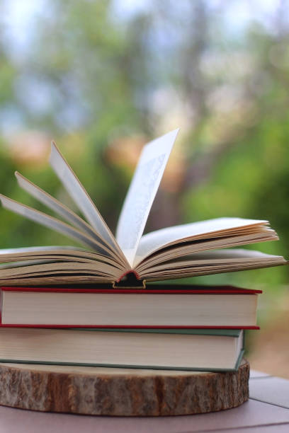 istock Books in a garden 1337609706