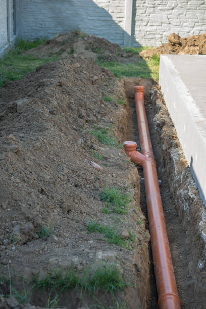 istock Sewage pipe for a water from the roof 1337612414