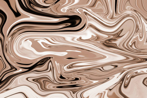 istock Marble effect texture of different brown colors with contrasting transitions. Background concept of bright wallpaper with copy space 1337613852