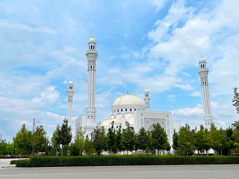 23 of July 2021 - Shali, Chechen Republic, Russia: Mosque Pride of Muslims named after the Prophet Muhammad