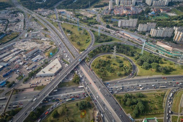 istock Russia, Moscow, traffic intersection on Varshavskoe highway 1337622244