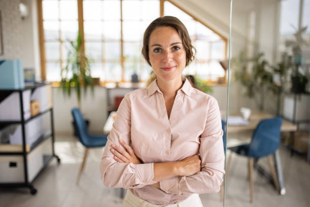 istock Portrait of manager in modern workplace 1337624826