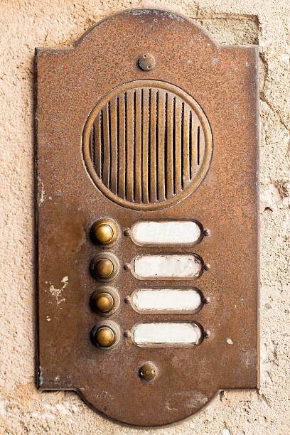 weathered vintage doorbell