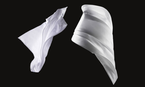 istock Fabric satin flying elegance and luxury 1337626246