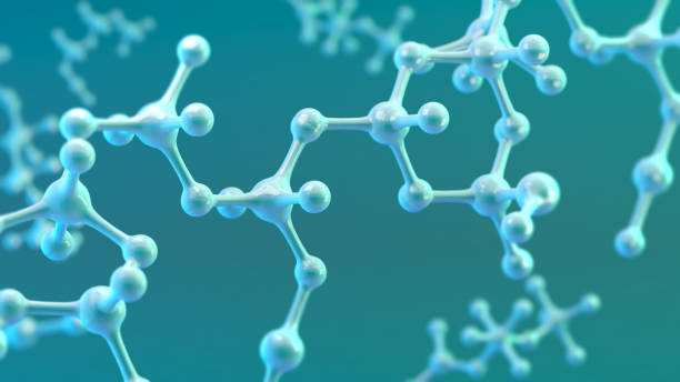 istock Science or medical background with molecules, Nano technology and research 1337631119