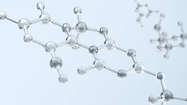 istock Science or medical background with molecules, Nano technology and research, 1337631128