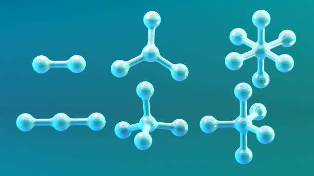 istock Science or medical background with molecules, Nano technology and research 1337631130