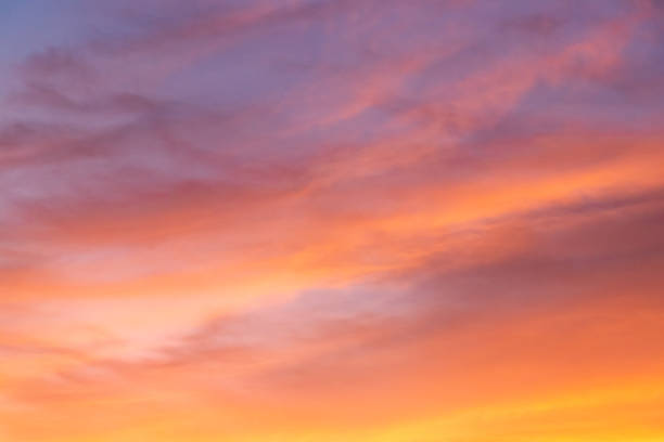 istock Beautiful color light sky with cloud background from sunset 1337632214