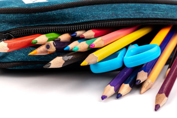 istock Pencils in case isolated on white background. 1337632720