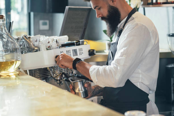 istock Barista Making a Cappuccino in a Coffee Chop 1337635507