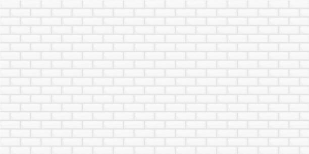 illustrazioni stock, clip art, cartoni animati e icone di tendenza di bianco colore mattone muro costruzione cemento astratto sfondo sfondo vettoriale illustrazione vettoriale - rectangle tile shiny white