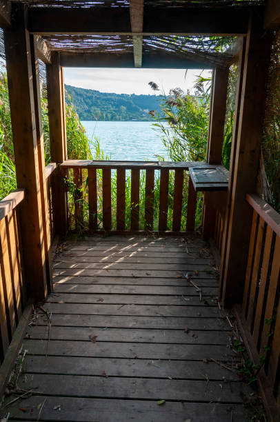 istock Observation deck on the Averno Lake near Naples, Italy 1337646909