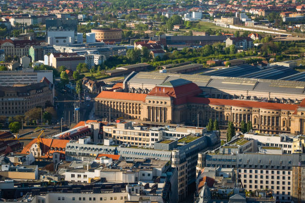 istock Aerial view of Central Railway Station (Hauptbahnhof) Leipzig 1337646940
