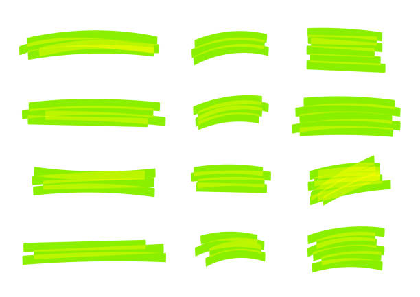 highlight stripes green bright, banners drawn with markers, green highlight stripe marker stroke, hand drawn highlight elements for design, marker stroke bright color highlight stripes green bright, banners drawn with markers, green highlight stripe marker stroke, hand drawn highlight elements for design, marker stroke bright color highlighter stock illustrations