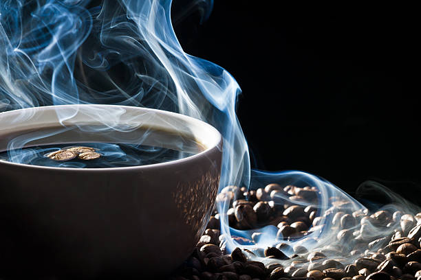 Blue smoke and roasted coffee