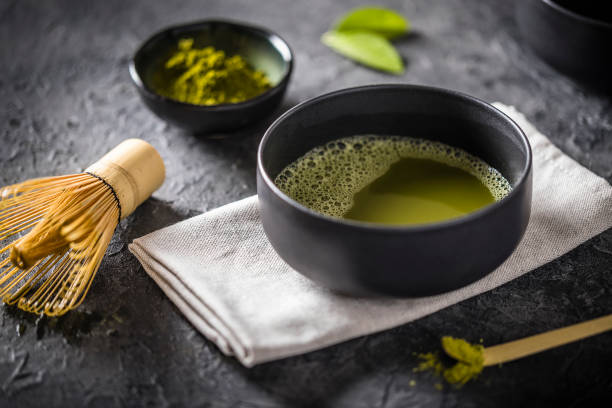 istock Bowl full of infused matcha tea 1337670661