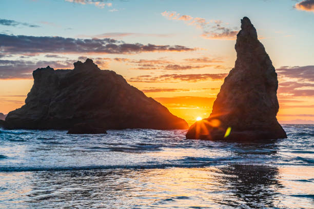 istock Sea stacks on the Oregon coast at sunset. 1337670741