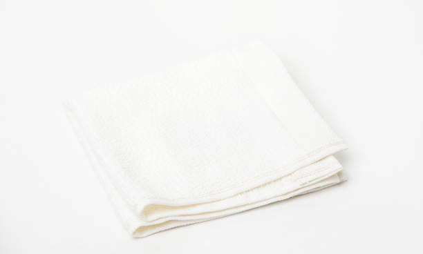 istock Mossy towel isolated on white 1337671847