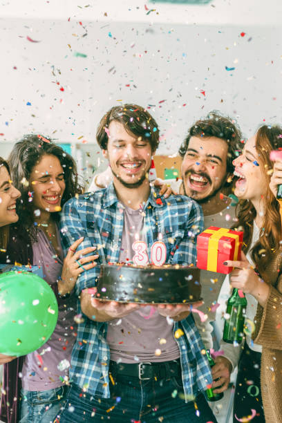 istock Birthday party in the office 1337672167