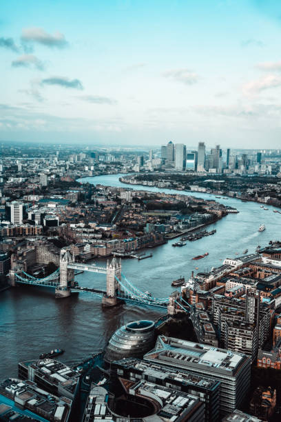 istock Buildings Crowded Around Tower Bridge On Thames River In London, UK 1337677980