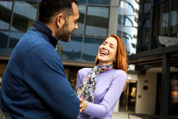 istock Young woman to a young man 1337682809