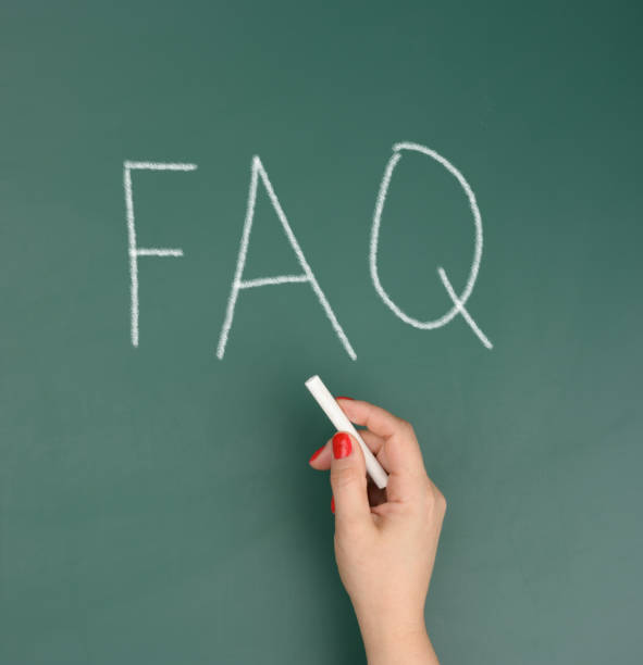 istock inscription FAQ (frequently asked questions) on a green background 1337706557