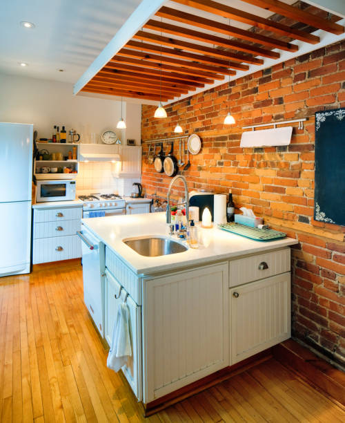 istock Lived-in modern Apartment - Kitchen Island 1337706732