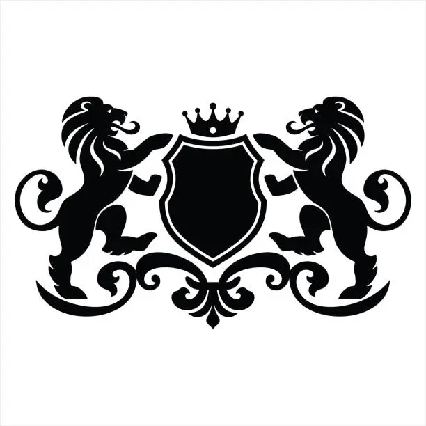 Vector illustration of Coat of arms