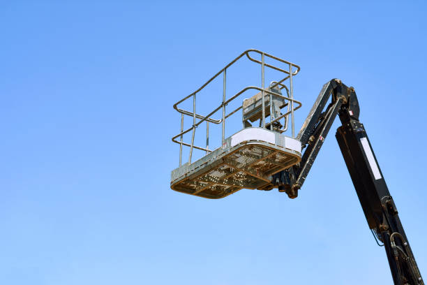 istock lifting crane for carrying out work at height 1337709770