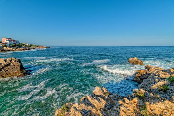 istock Rock and sea waves on Adriatic sea 1337710778