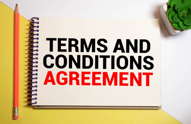 istock text Terms and Conditions Agreement, business concept 1337710898