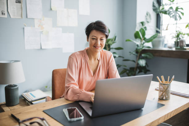 istock Mature woman at home 1337712657
