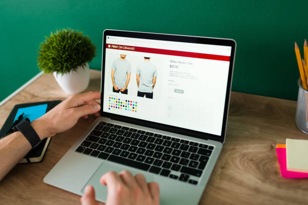istock Young person buying clothes online 1337713393
