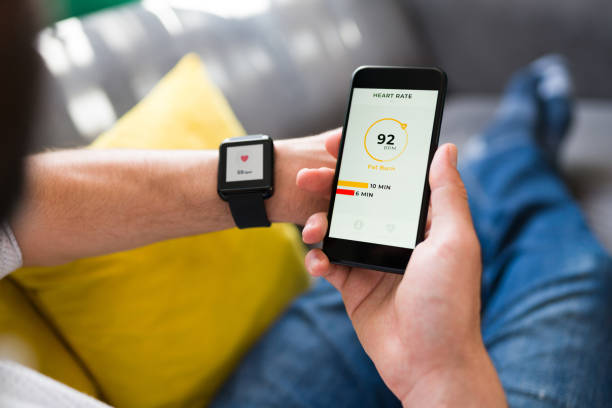 istock Young man checking the health app 1337713444