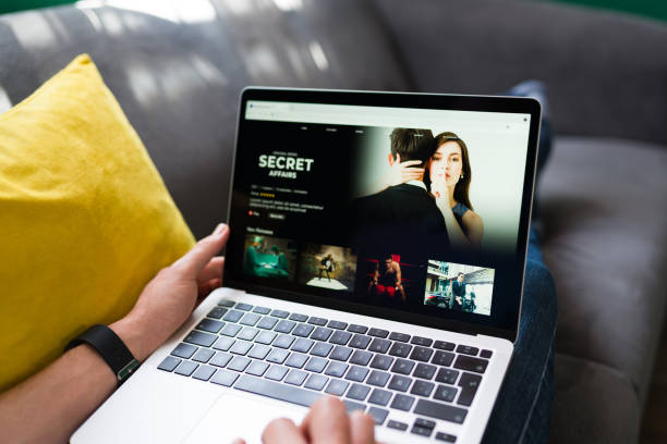 istock Enjoying a movie on the laptop 1337713532