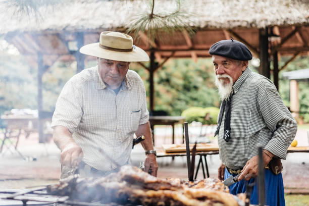 istock Gaucho preparing barbecue in the countryside 1337716818