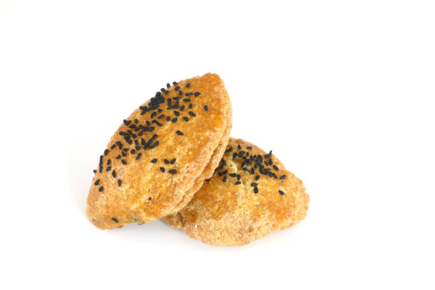 istock Turkish Pastry Pogaca on white background. Traditional Bakery. 1337722100