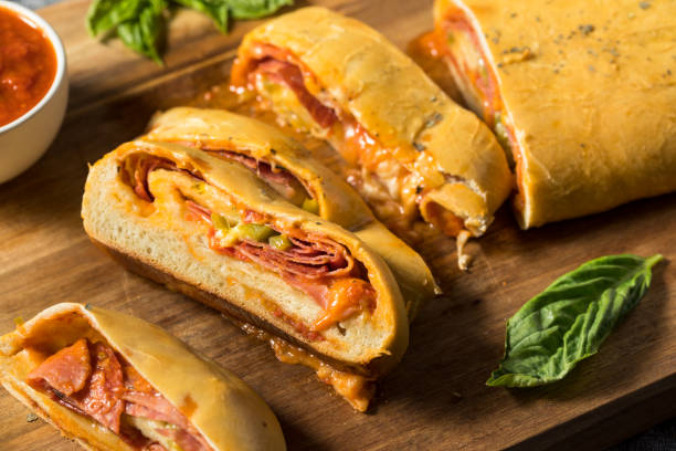 istock Homemade Italian Stromboli with Pepperoni 1337723732