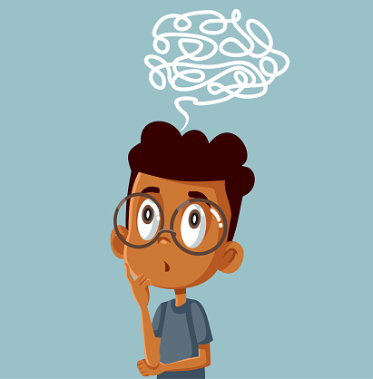 Free download of boy thinking cartoon vector graphics and illustrations,  page 32
