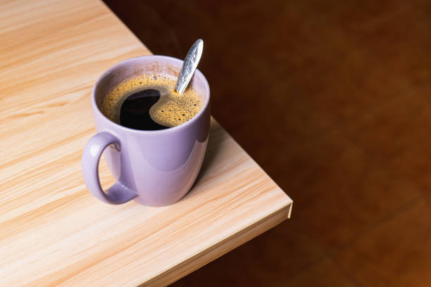 istock An old coffee mug placed in the corner of the work table, ready to drink as usual every day. 1337731675