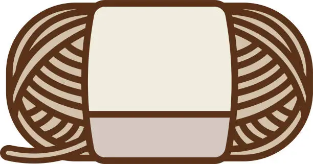 Vector illustration of Illustration of a brown woolen front