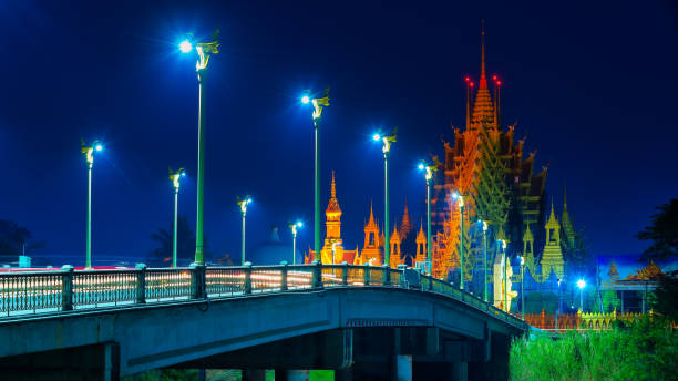 Wat Chan Tawan Tok ,beautiful in Phitsanulok Thailand.