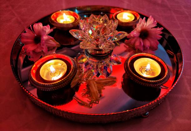 istock Tealight Candles in red colour 1337734851