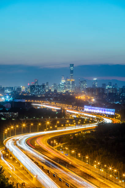istock Expressway and Beijing Central Business District 1337734975