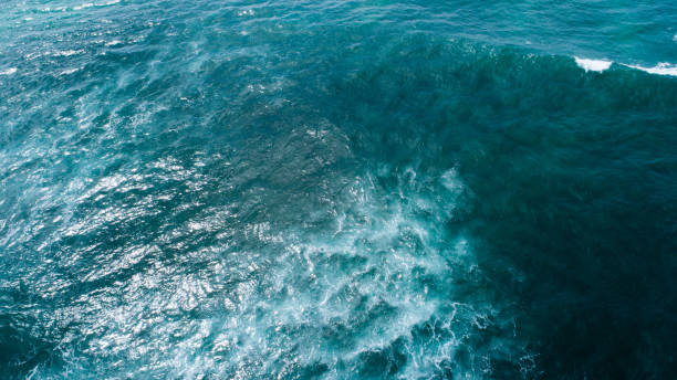 istock Aerial view of beautiful sea wave surface 1337753411
