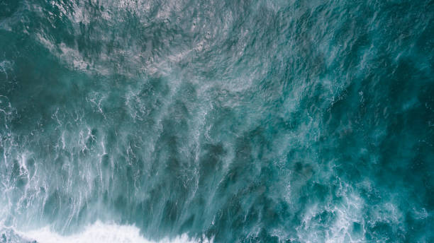istock Aerial view of beautiful sea wave surface 1337753514