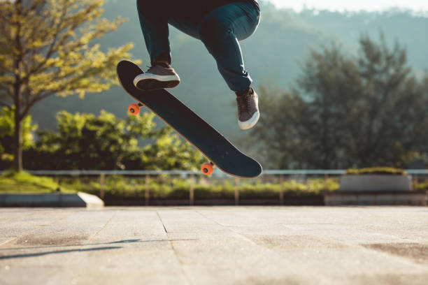istock Skateboarder skateboarding outdoors in city 1337755740