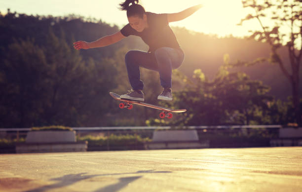 istock Skateboarder skateboarding outdoors in city 1337756552