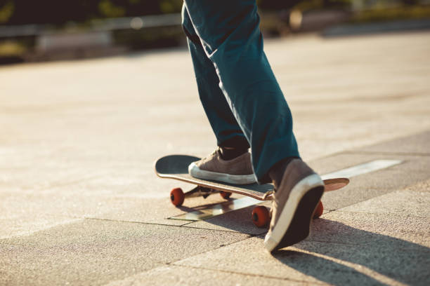 istock Skateboarder skateboarding outdoors in city 1337756569