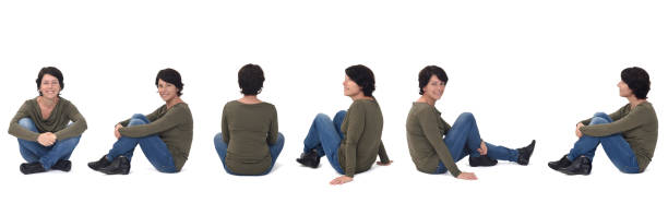 istock woman isolated on white background 1337758484